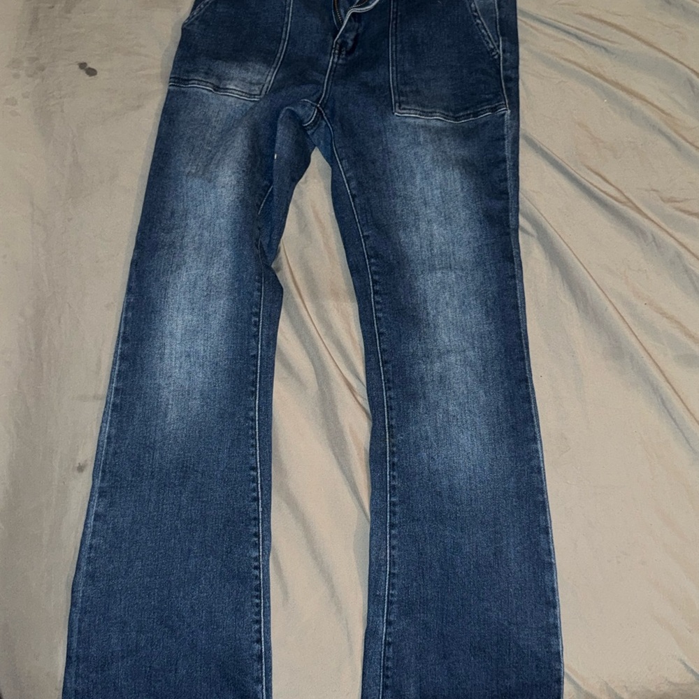 Women's Classic Blue Bootcut Jeans